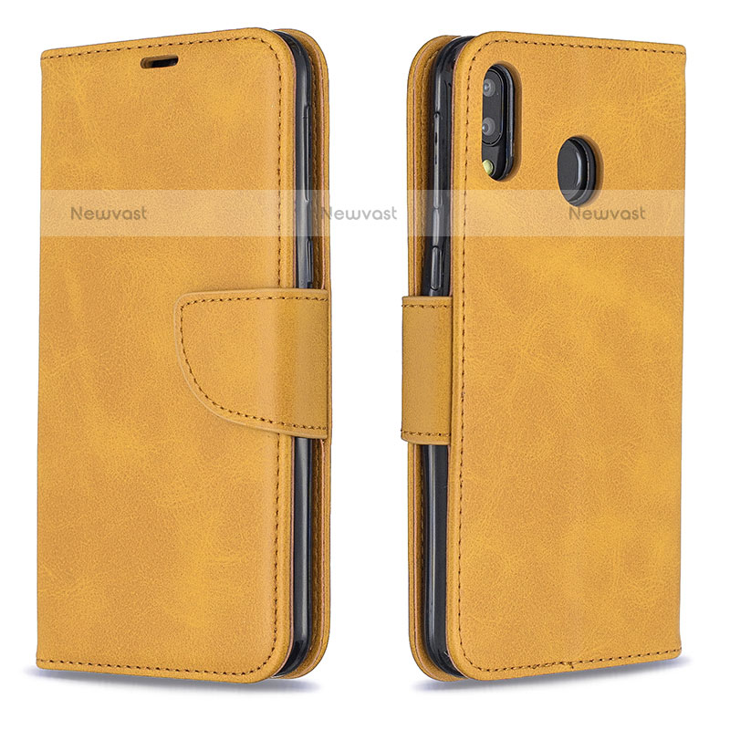 Leather Case Stands Flip Cover Holder B04F for Samsung Galaxy M20