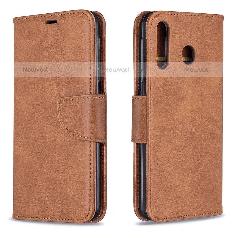 Leather Case Stands Flip Cover Holder B04F for Samsung Galaxy M30