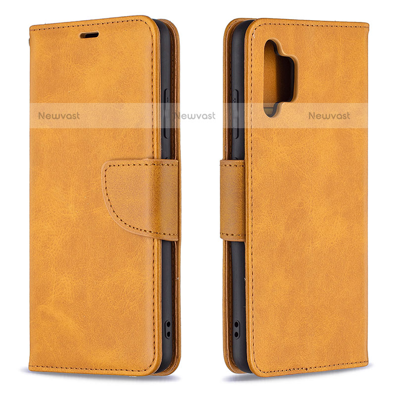 Leather Case Stands Flip Cover Holder B04F for Samsung Galaxy M32 5G