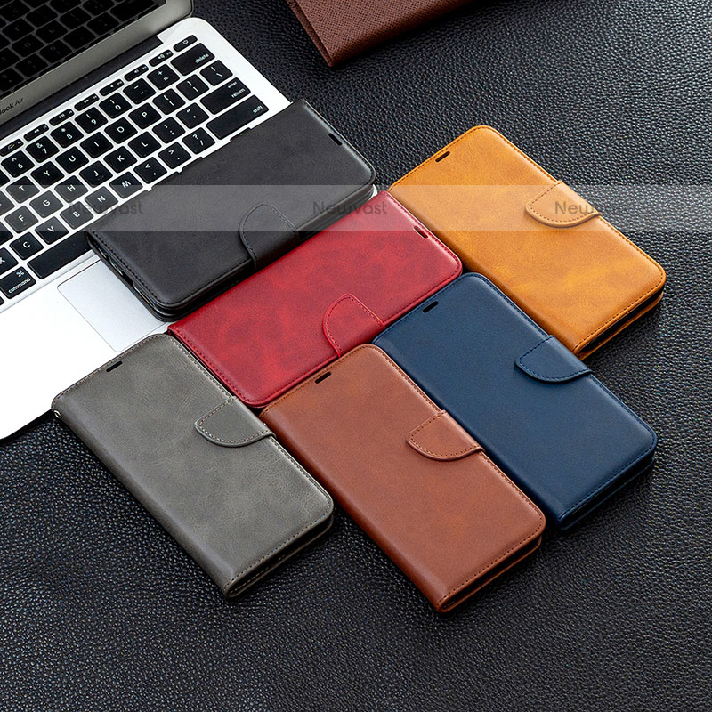 Leather Case Stands Flip Cover Holder B04F for Samsung Galaxy M33 5G