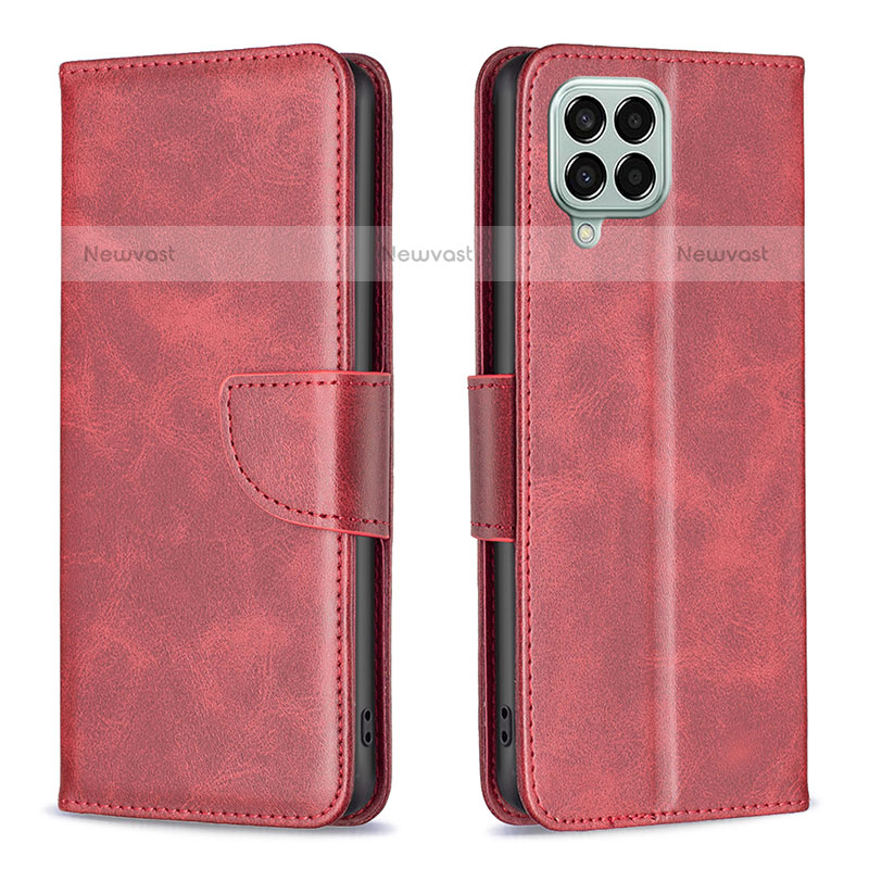 Leather Case Stands Flip Cover Holder B04F for Samsung Galaxy M33 5G