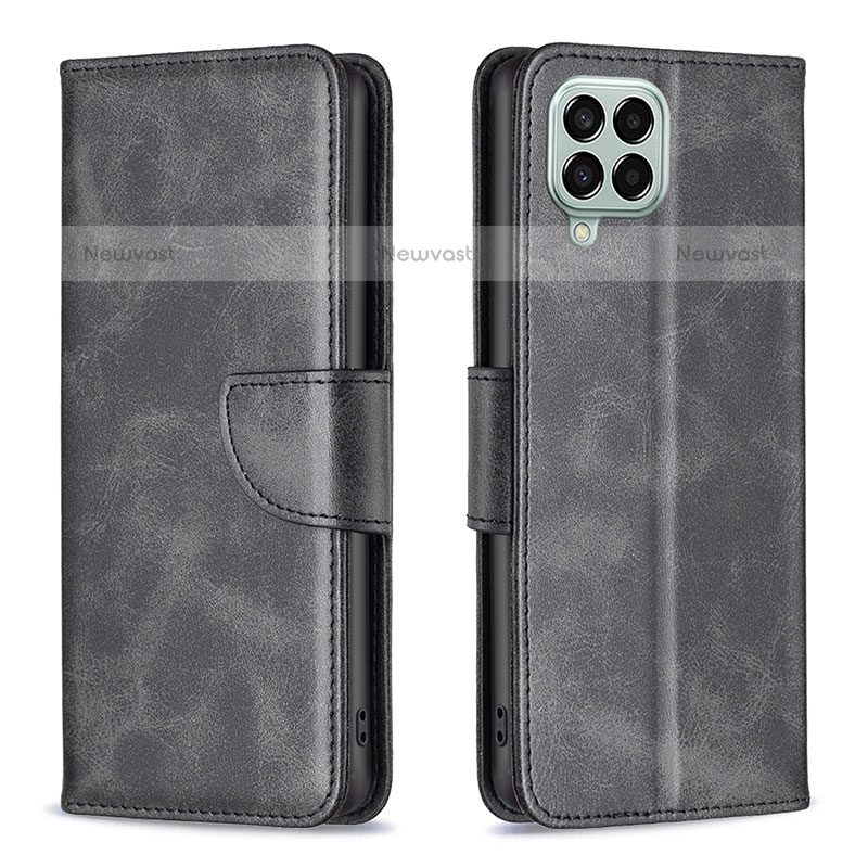 Leather Case Stands Flip Cover Holder B04F for Samsung Galaxy M33 5G