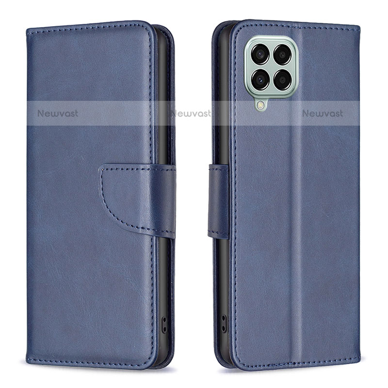 Leather Case Stands Flip Cover Holder B04F for Samsung Galaxy M33 5G