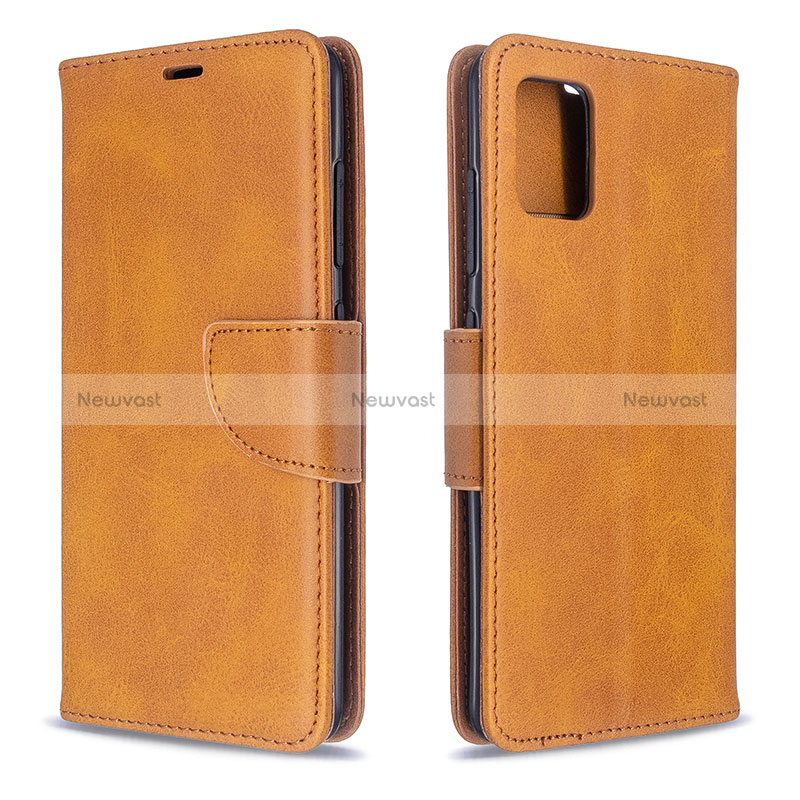 Leather Case Stands Flip Cover Holder B04F for Samsung Galaxy M40S