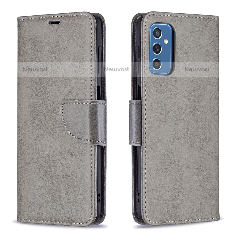 Leather Case Stands Flip Cover Holder B04F for Samsung Galaxy M52 5G