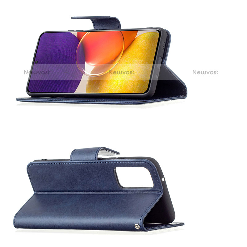 Leather Case Stands Flip Cover Holder B04F for Samsung Galaxy Quantum2 5G