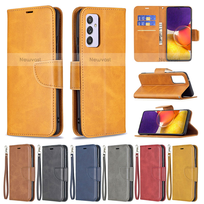 Leather Case Stands Flip Cover Holder B04F for Samsung Galaxy Quantum2 5G