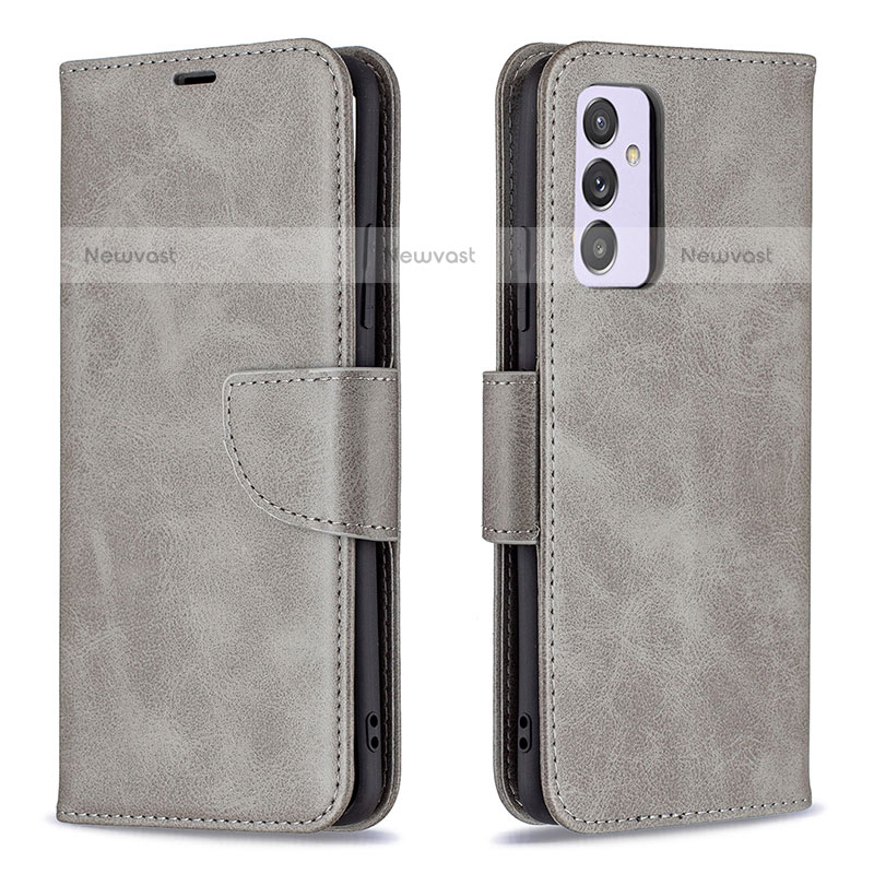 Leather Case Stands Flip Cover Holder B04F for Samsung Galaxy Quantum2 5G