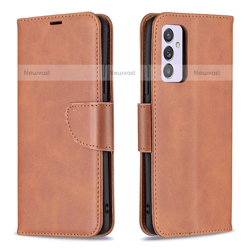 Leather Case Stands Flip Cover Holder B04F for Samsung Galaxy Quantum2 5G