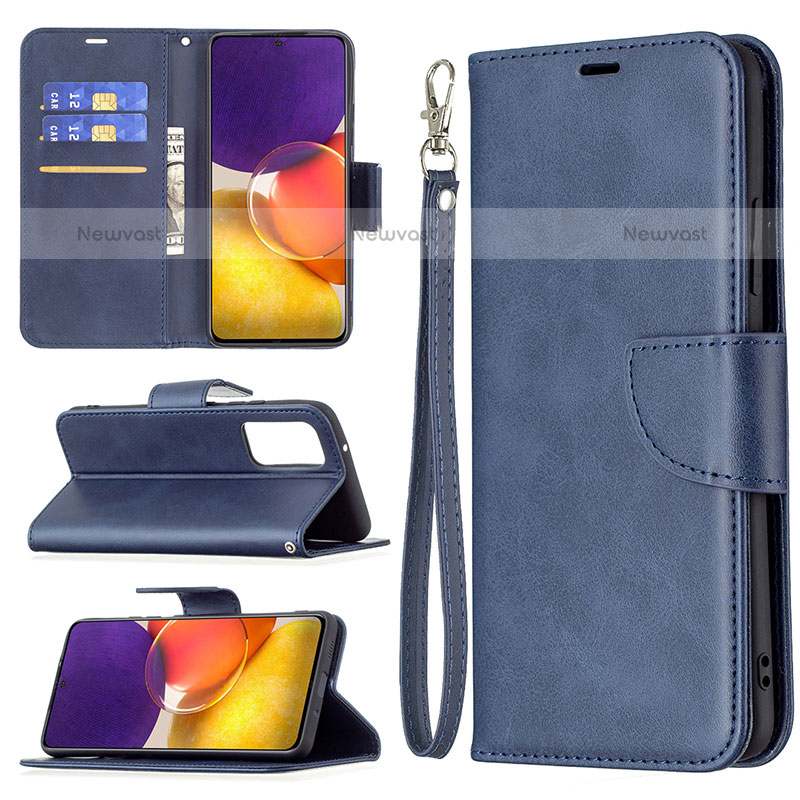 Leather Case Stands Flip Cover Holder B04F for Samsung Galaxy Quantum2 5G