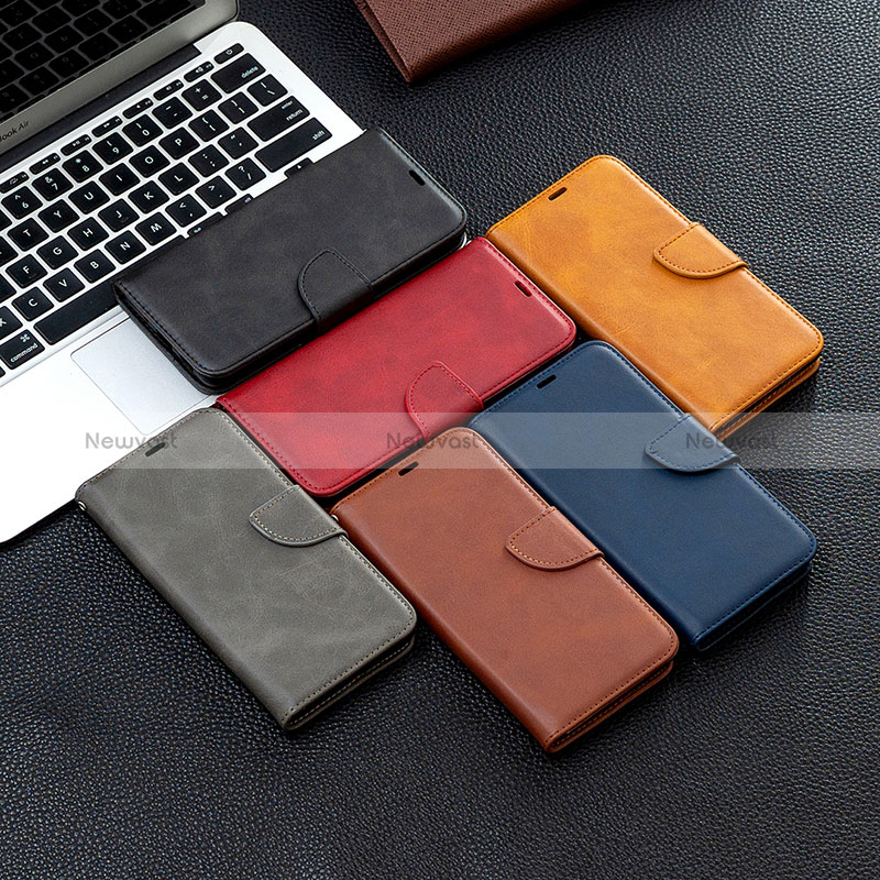 Leather Case Stands Flip Cover Holder B04F for Samsung Galaxy S20 FE 4G