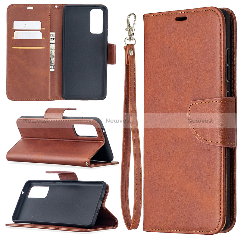 Leather Case Stands Flip Cover Holder B04F for Samsung Galaxy S20 FE 4G