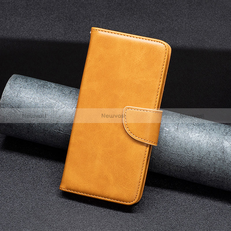 Leather Case Stands Flip Cover Holder B04F for Vivo Y02S