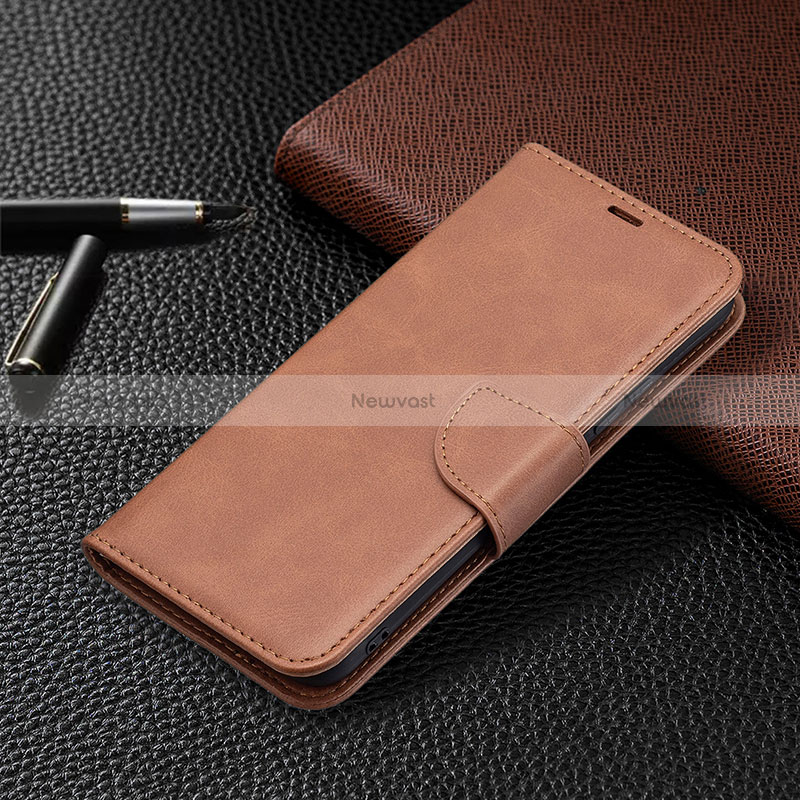 Leather Case Stands Flip Cover Holder B04F for Vivo Y11