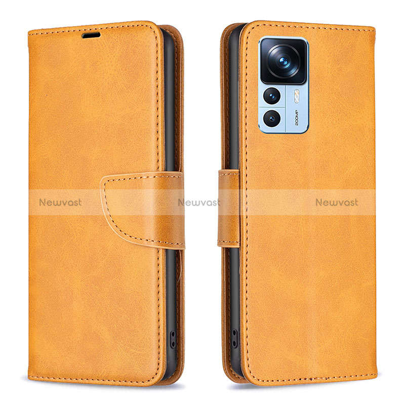 Leather Case Stands Flip Cover Holder B04F for Xiaomi Mi 12T 5G