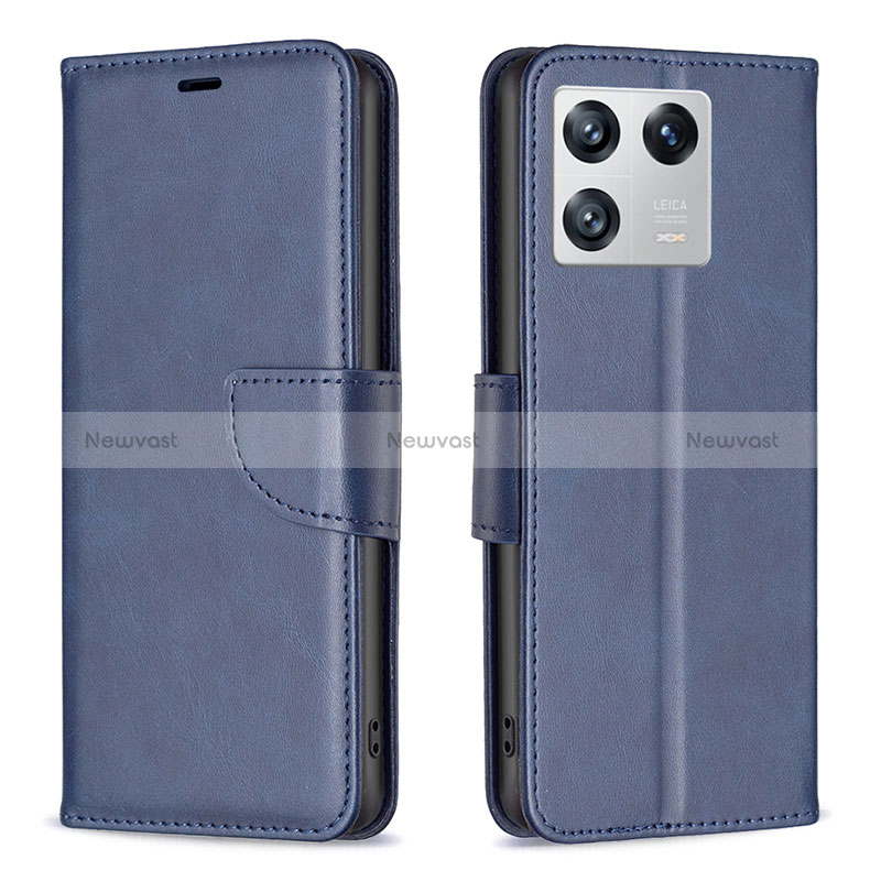 Leather Case Stands Flip Cover Holder B04F for Xiaomi Mi 13 5G