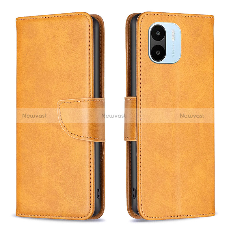 Leather Case Stands Flip Cover Holder B04F for Xiaomi Poco C51