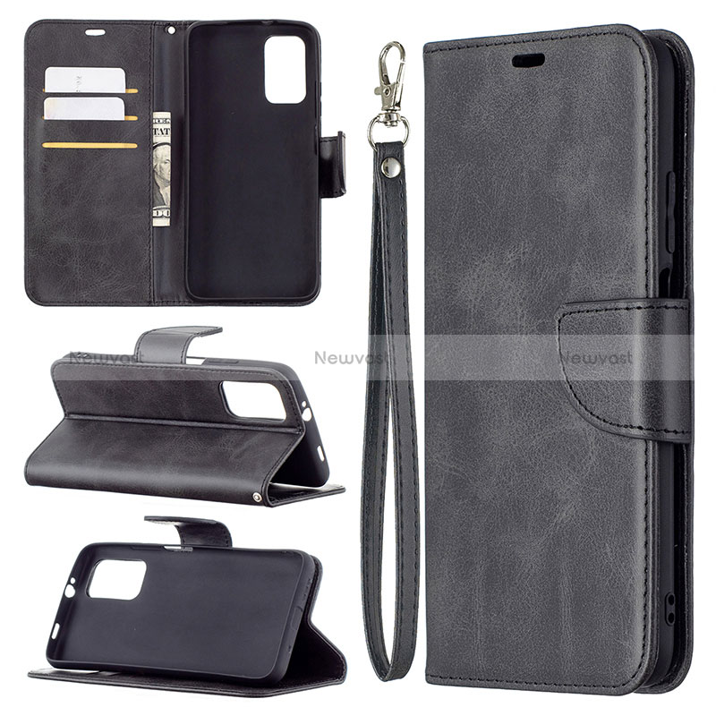 Leather Case Stands Flip Cover Holder B04F for Xiaomi Poco M3