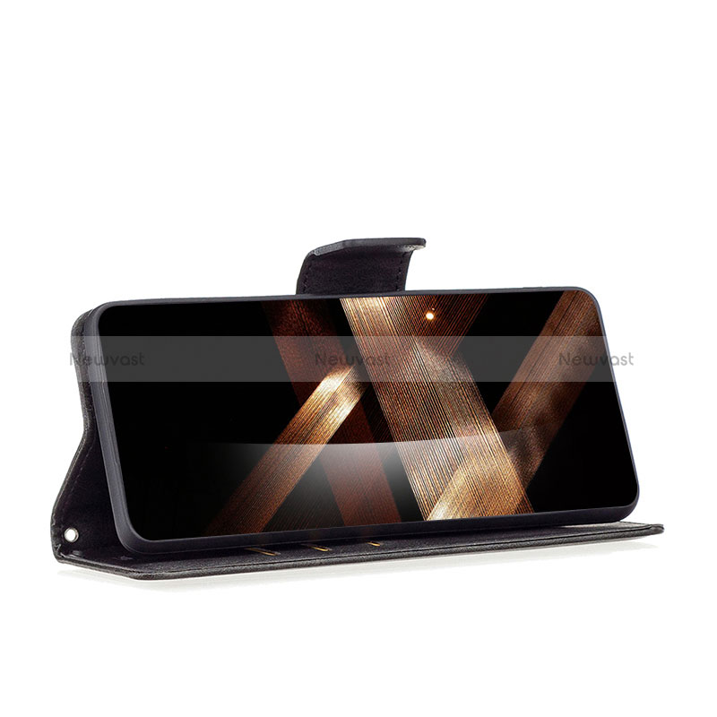 Leather Case Stands Flip Cover Holder B04F for Xiaomi Redmi 13C