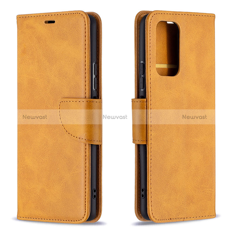 Leather Case Stands Flip Cover Holder B04F for Xiaomi Redmi Note 10 Pro 4G