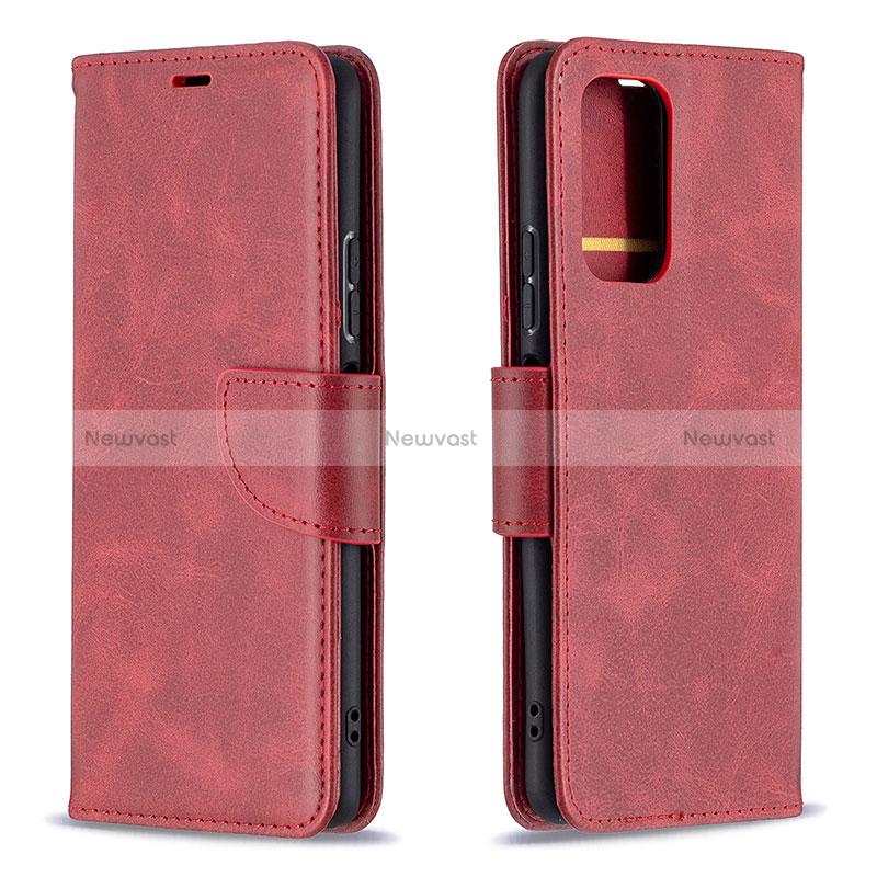 Leather Case Stands Flip Cover Holder B04F for Xiaomi Redmi Note 10 Pro 4G
