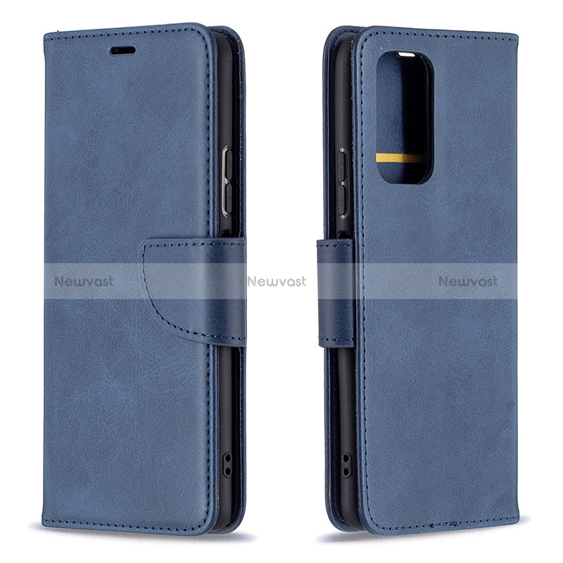 Leather Case Stands Flip Cover Holder B04F for Xiaomi Redmi Note 10 Pro 4G