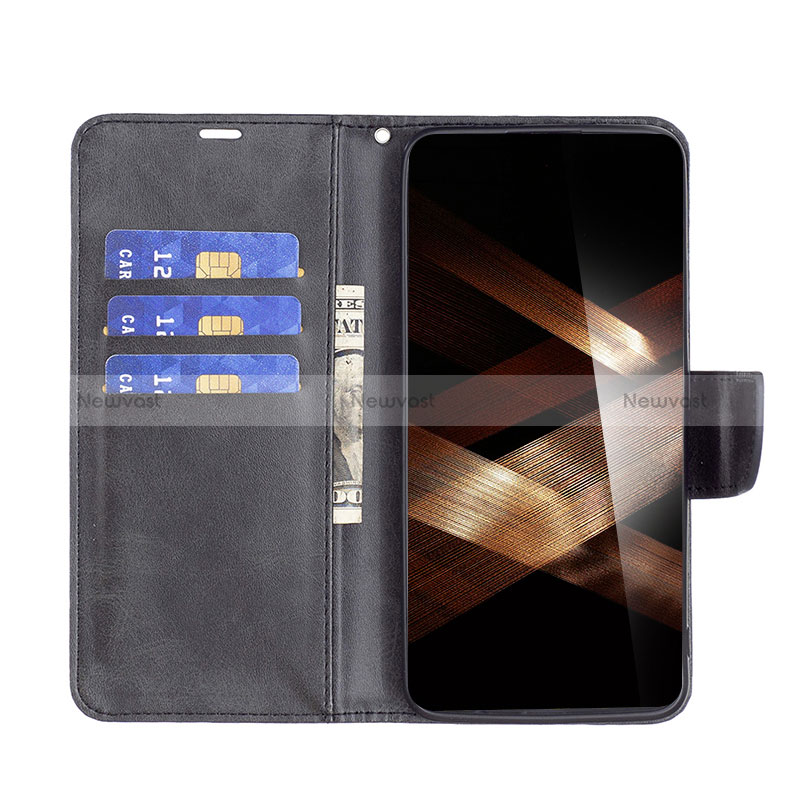 Leather Case Stands Flip Cover Holder B04F for Xiaomi Redmi Note 13 5G