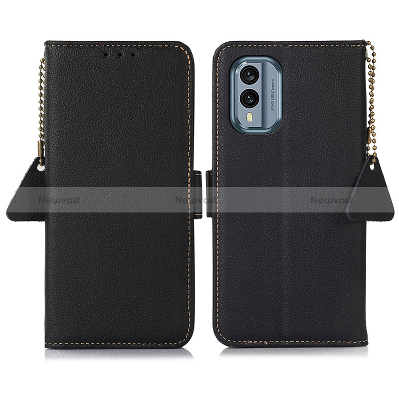 Leather Case Stands Flip Cover Holder B04H for Nokia X30 5G