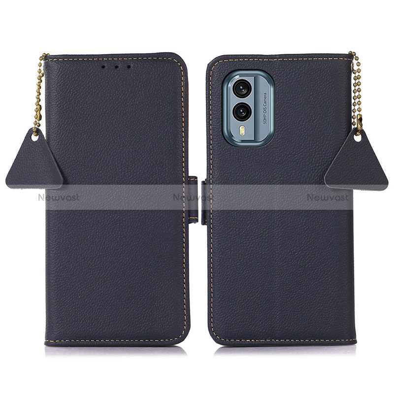 Leather Case Stands Flip Cover Holder B04H for Nokia X30 5G