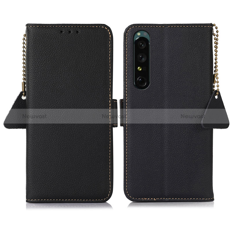 Leather Case Stands Flip Cover Holder B04H for Sony Xperia 1 IV