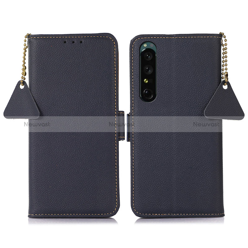 Leather Case Stands Flip Cover Holder B04H for Sony Xperia 1 IV SO-51C