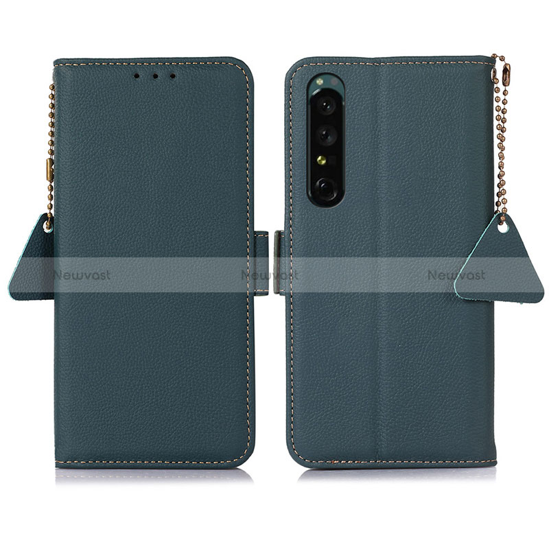 Leather Case Stands Flip Cover Holder B04H for Sony Xperia 1 IV SO-51C