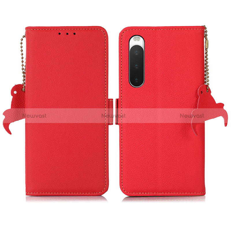 Leather Case Stands Flip Cover Holder B04H for Sony Xperia 10 IV SOG07