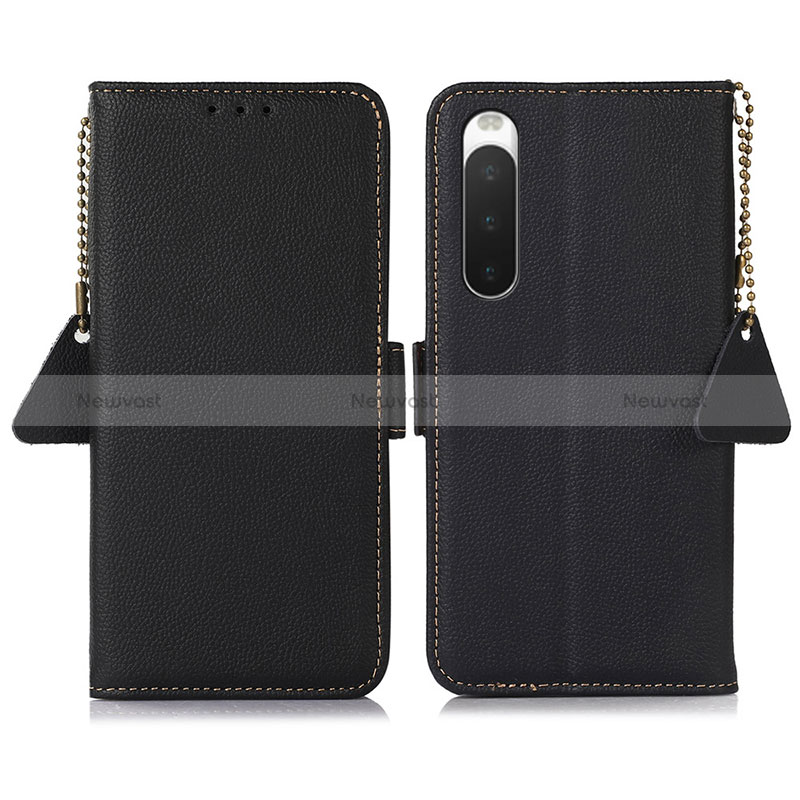 Leather Case Stands Flip Cover Holder B04H for Sony Xperia 10 V