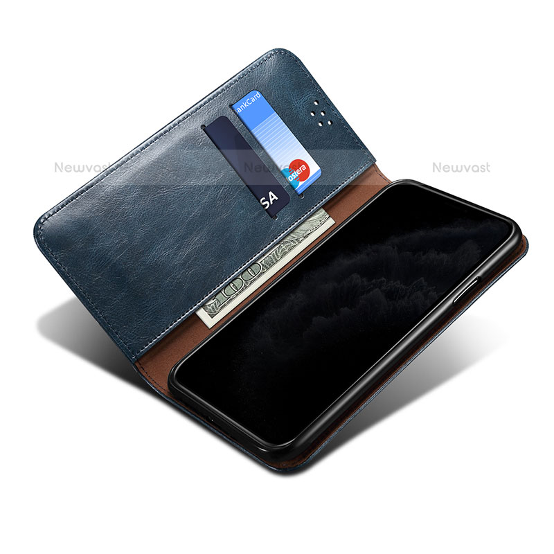 Leather Case Stands Flip Cover Holder B04S for Samsung Galaxy S23 5G