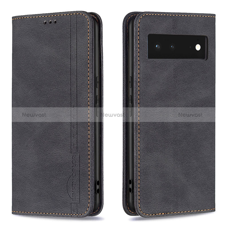 Leather Case Stands Flip Cover Holder B05F for Google Pixel 6 5G