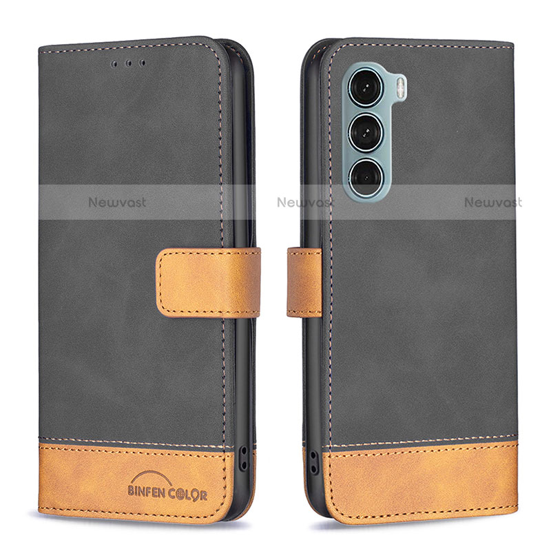 Leather Case Stands Flip Cover Holder B05F for Motorola Moto Edge S30 5G