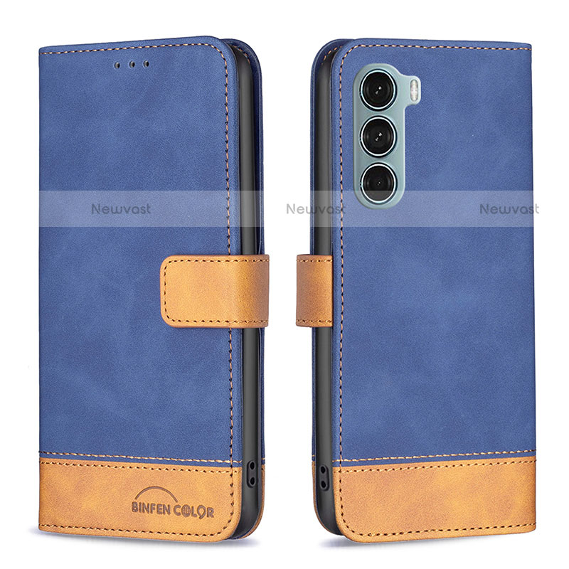 Leather Case Stands Flip Cover Holder B05F for Motorola Moto Edge S30 5G