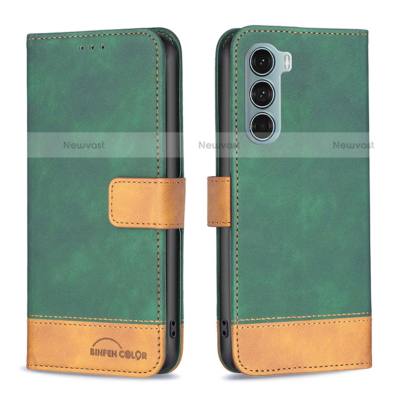 Leather Case Stands Flip Cover Holder B05F for Motorola Moto Edge S30 5G