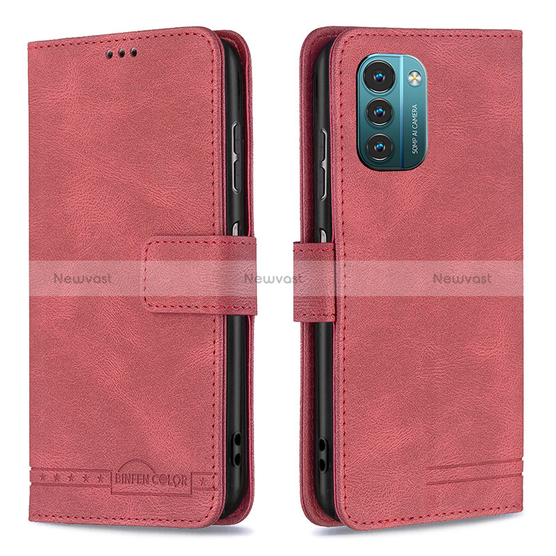 Leather Case Stands Flip Cover Holder B05F for Nokia G11