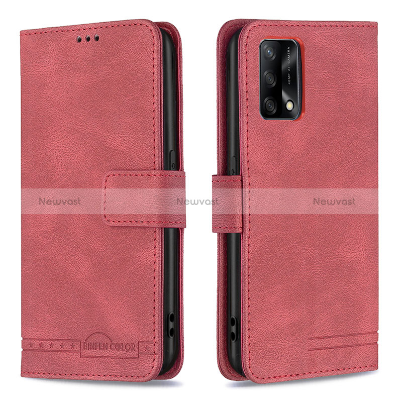 Leather Case Stands Flip Cover Holder B05F for Oppo F19