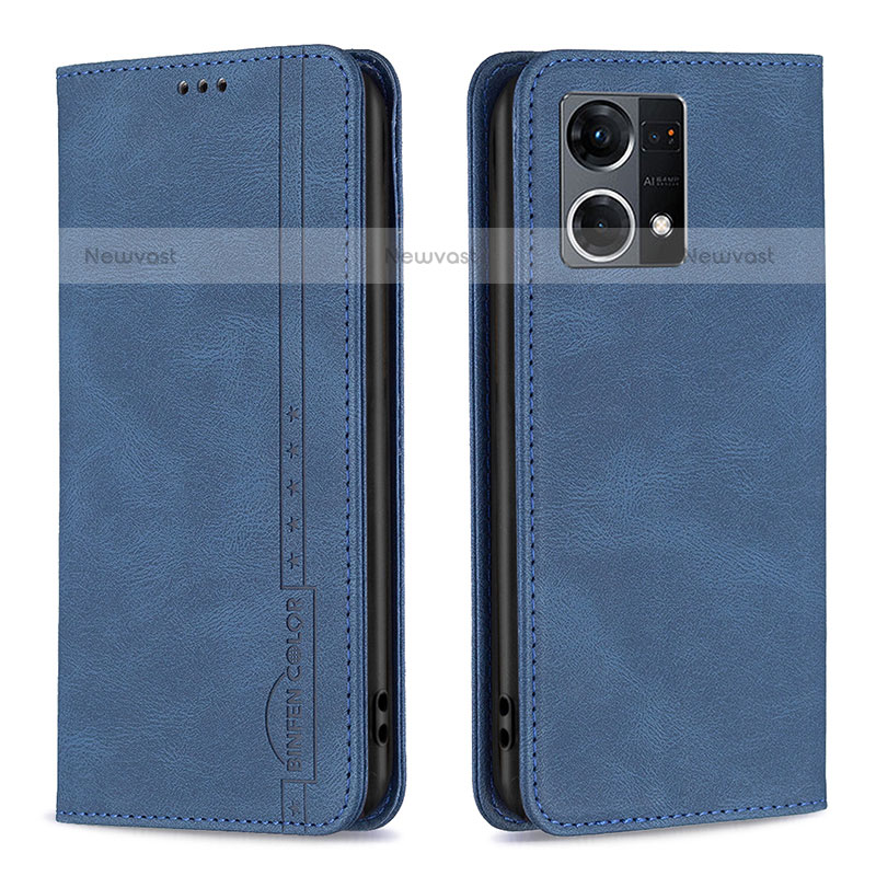 Leather Case Stands Flip Cover Holder B05F for Oppo F21s Pro 4G