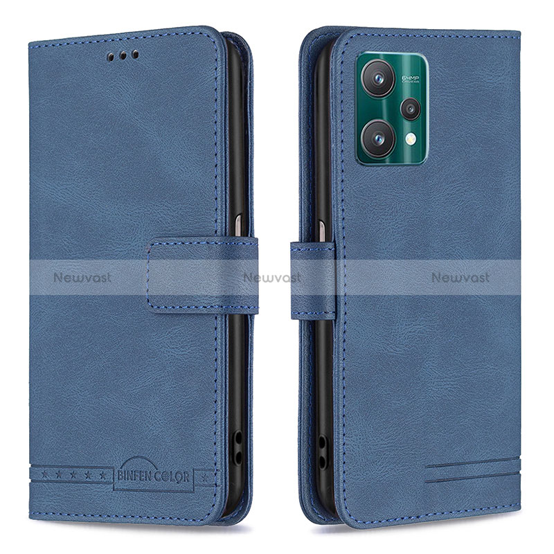 Leather Case Stands Flip Cover Holder B05F for Realme 9 5G