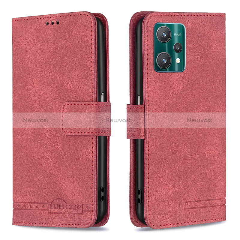 Leather Case Stands Flip Cover Holder B05F for Realme 9 5G