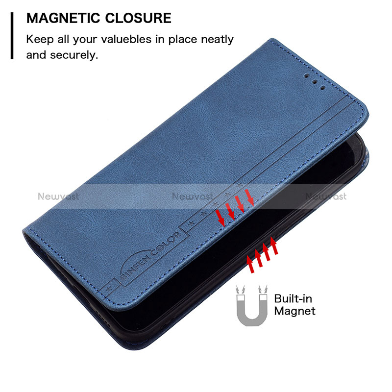 Leather Case Stands Flip Cover Holder B05F for Realme C25