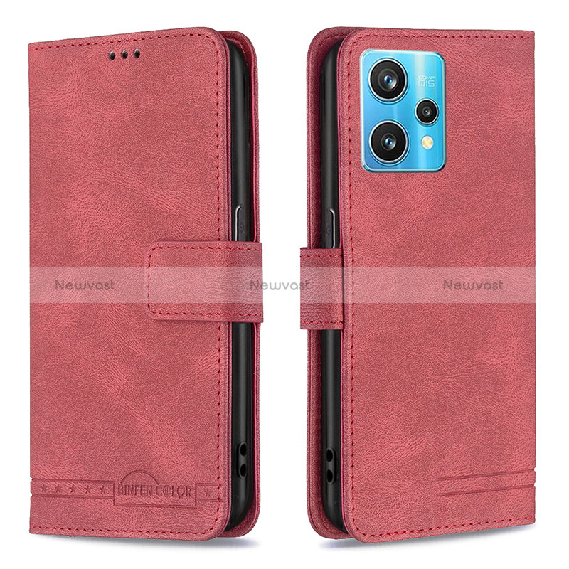 Leather Case Stands Flip Cover Holder B05F for Realme Narzo 50 Pro 5G