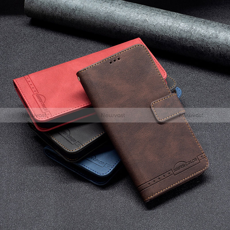 Leather Case Stands Flip Cover Holder B05F for Samsung Galaxy A11