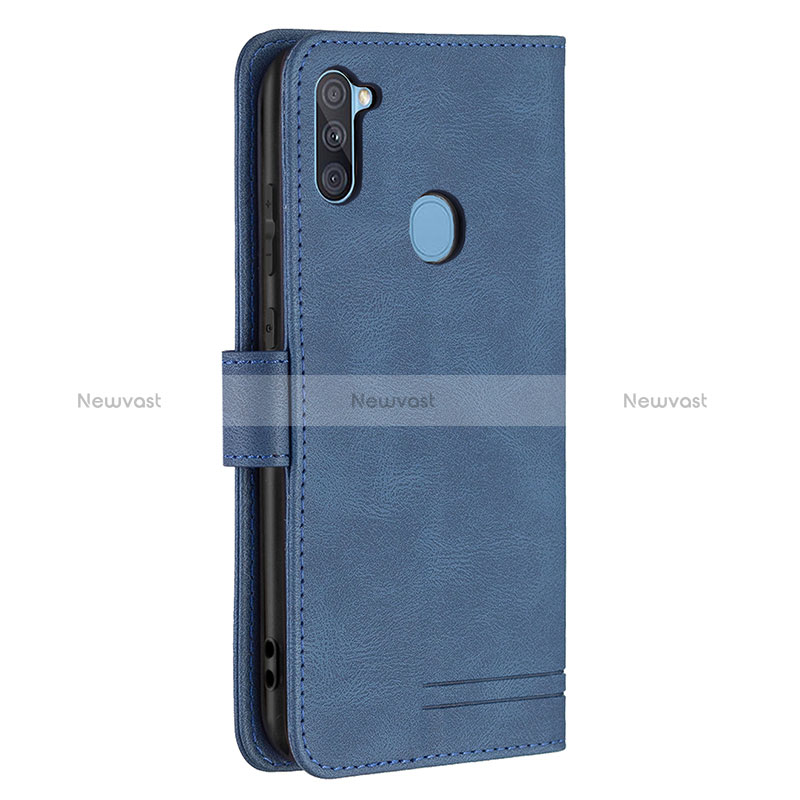 Leather Case Stands Flip Cover Holder B05F for Samsung Galaxy A11