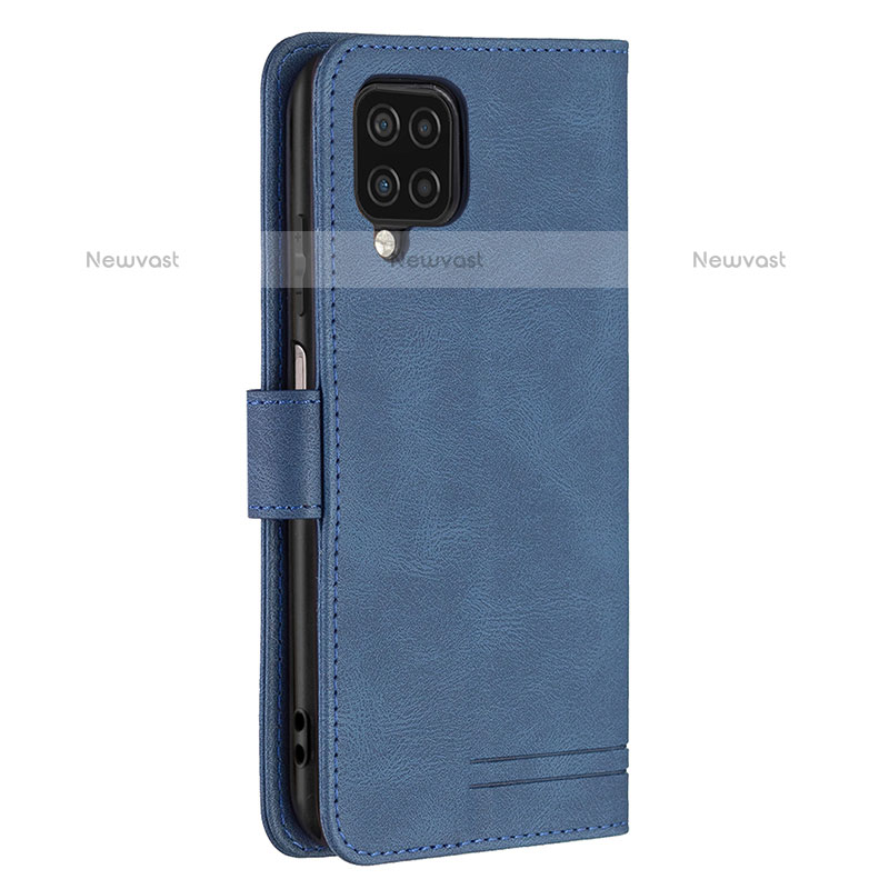 Leather Case Stands Flip Cover Holder B05F for Samsung Galaxy A12