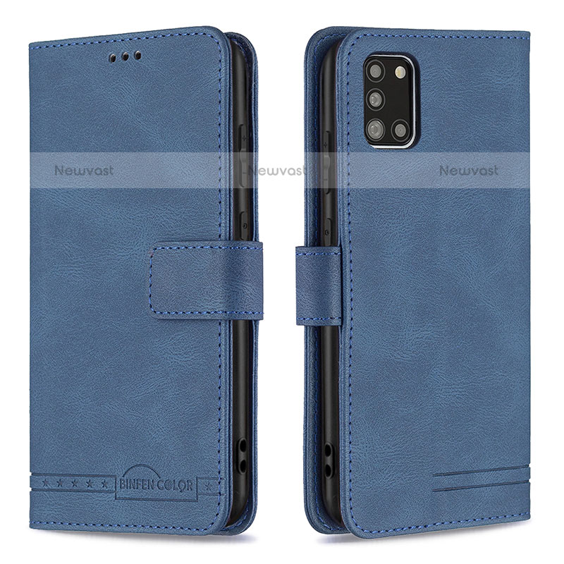 Leather Case Stands Flip Cover Holder B05F for Samsung Galaxy A31